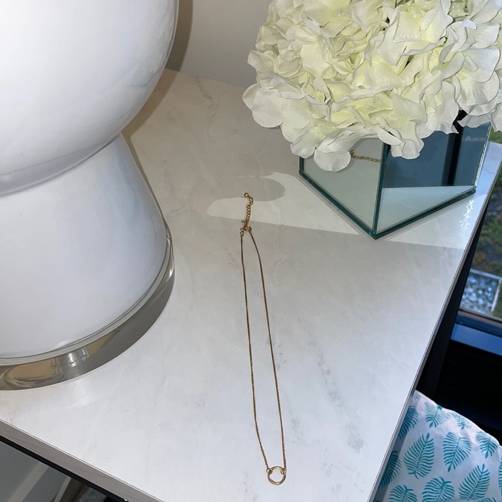 Circle necklace (gold plated)